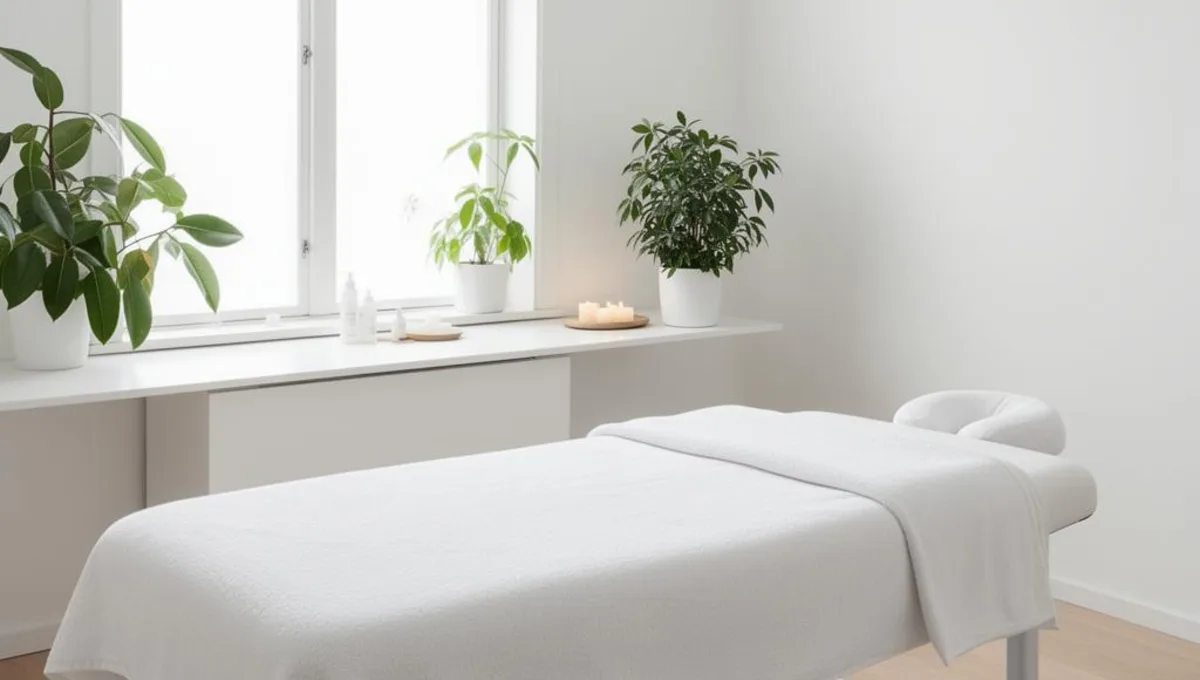 Классический шведский массаж спины — мастер выполняет длинные поглаживающие движения