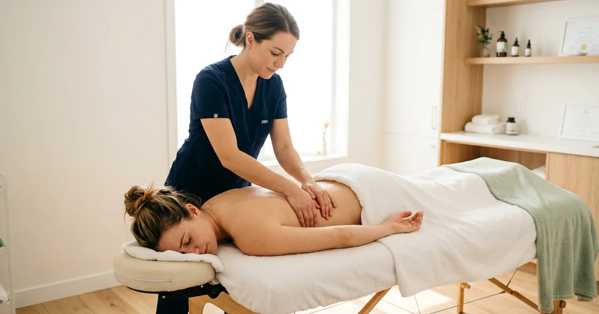 Массаж после родов в салоне Massage Batumi — восстановительный массаж спины и плеч молодой мамы