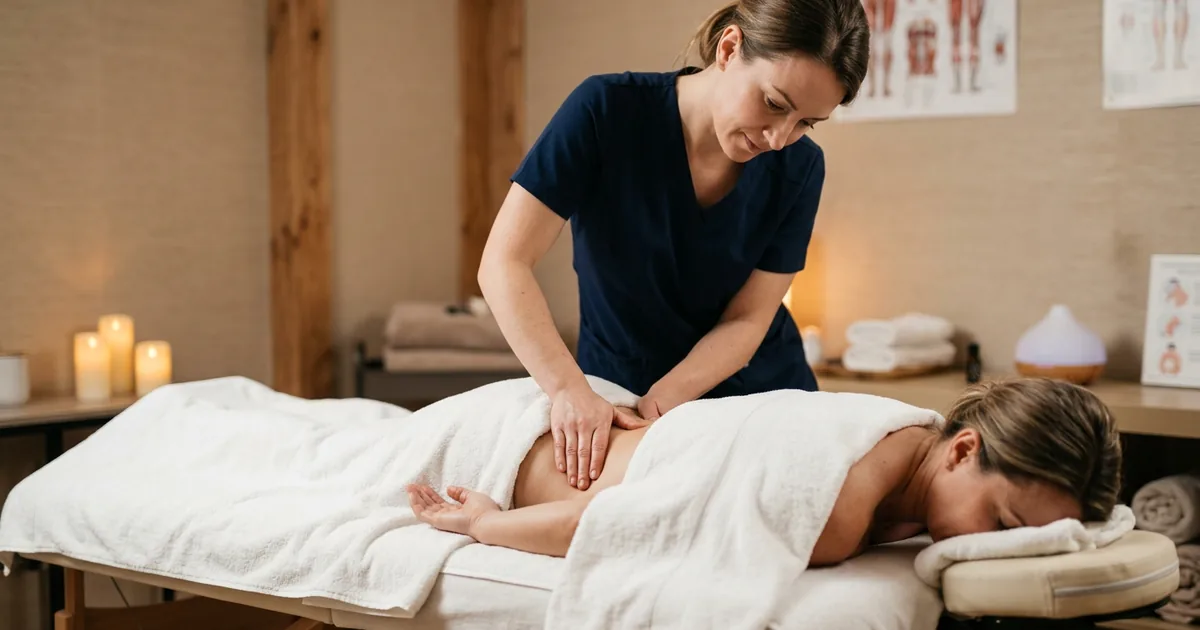 Массаж при ПМС в салоне Massage Batumi — расслабляющая проработка поясницы для снятия спазмов