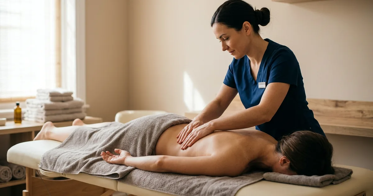 Массаж при сколиозе в салоне Massage Batumi — асимметричная проработка мышц спины вдоль позвоночника