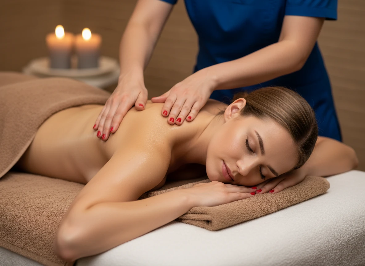 Массаж спины в салоне Massage Batumi — проработка поясничного и грудного отдела позвоночника — массаж в Батуми, Massage Batumi